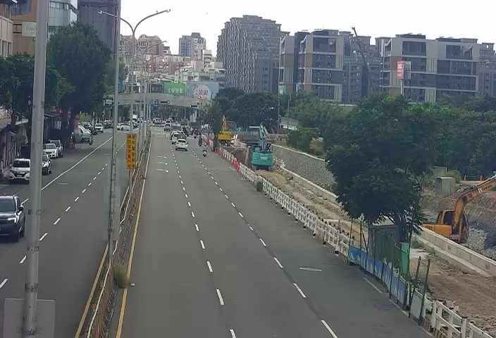 台中市道路 [07128(i)]河南路/經貿路(右側車流往文心路) Henan Rd/Jingmao Rd (Right side Traffic flow to Wenxin Rd) 距離512公尺