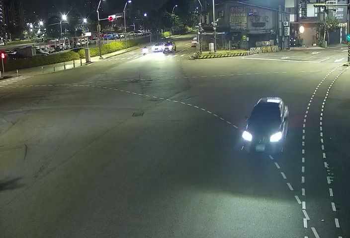 河南路/經貿路(右側車流往文心路)