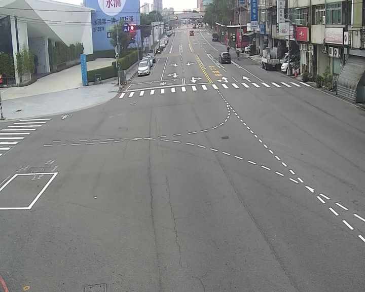 河南路/凱旋路(右側車流往文心路)