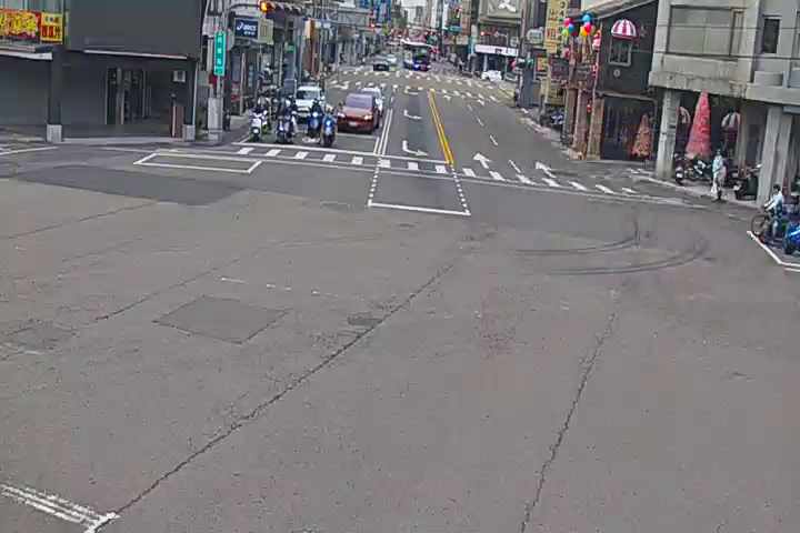 台中市道路 [00003]民權路/建國路(右側車流往向上路),Minquan Rd./Jianguo Rd.(Right side Traffic flow to Xiangshang Rd) 距離333公尺