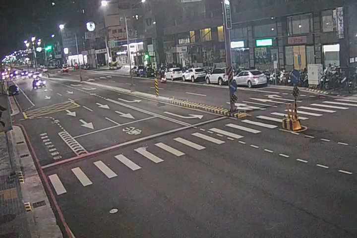 進化北路/學士路(右側車流往崇德路)