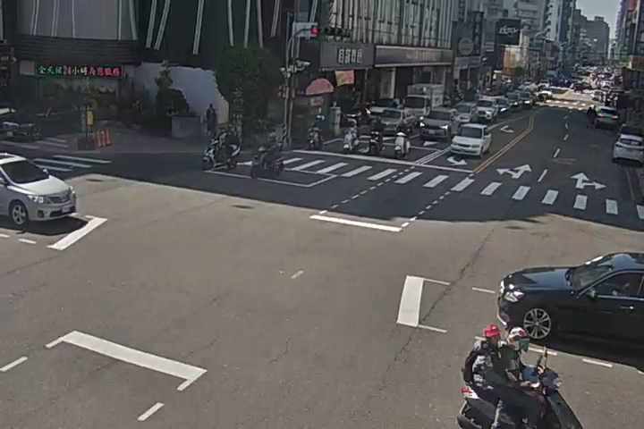 台中市西區向上路/美村路(右側車流往忠明南路)