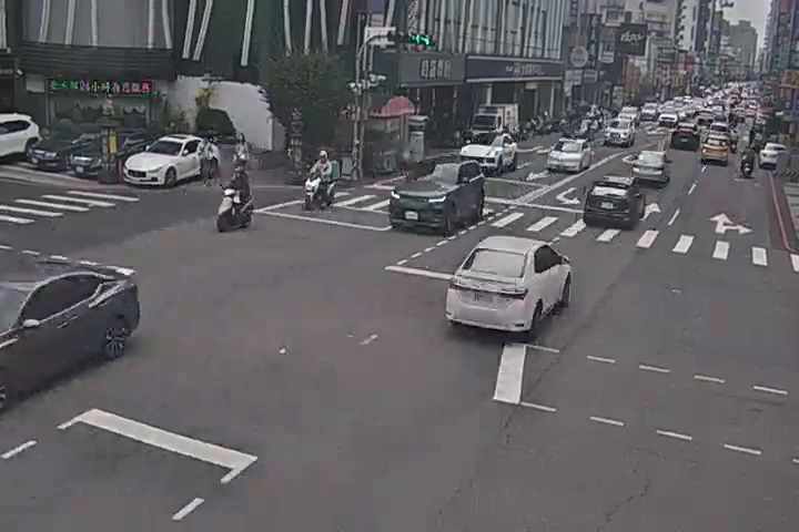 台中市西區向上路/美村路(右側車流往忠明南路)