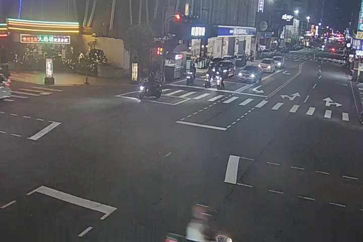 台中市西區向上路/美村路(右側車流往忠明南路)