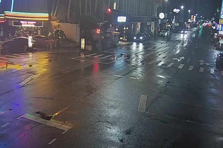 台中市西區向上路/美村路(右側車流往忠明南路)