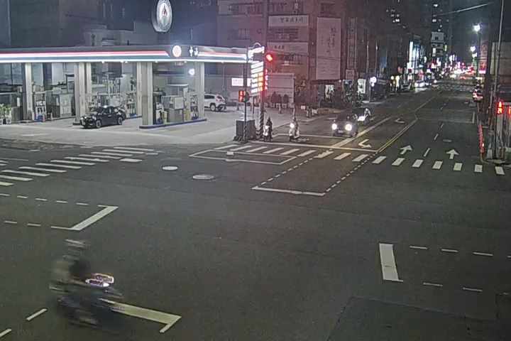 台中市西區向上路/忠明南路(右側車流往民權路方向)