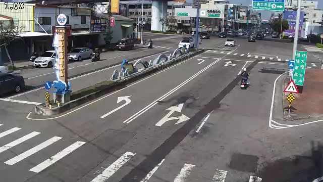 清水區中山路/中正街(右側車流往大甲方向)