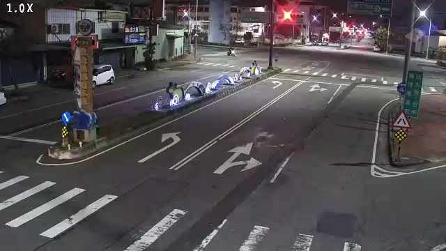 清水區中山路/中正街(右側車流往大甲方向)