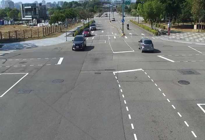 台中市道路 [07077(i)]敦化路/經貿路(右側車流往凱旋路)Dunhua Rd/Jingmao Rd (Right side Traffic flow to Kaixuan Rd) 氣溫25.9℃