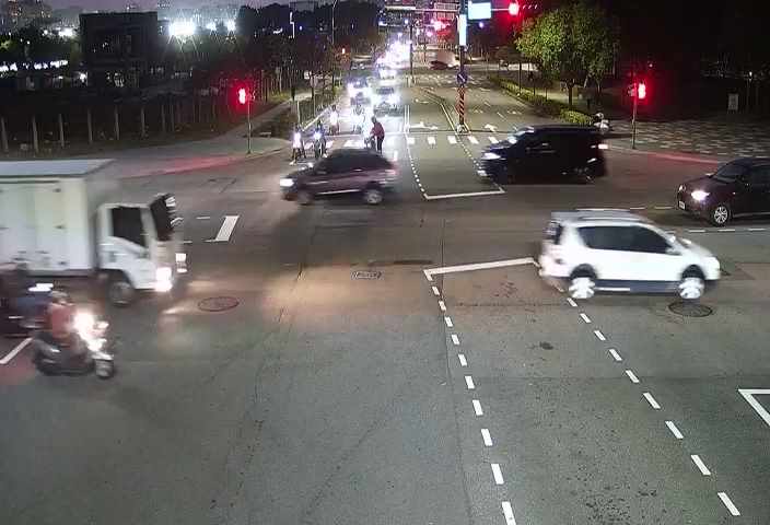 敦化路/經貿路(右側車流往凱旋路)