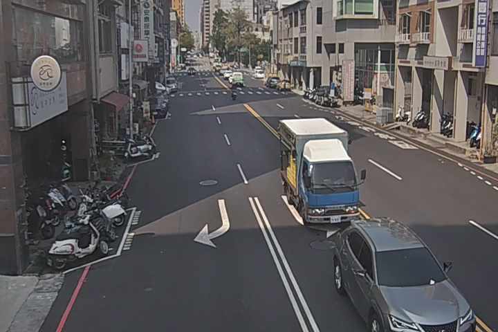 向上路/民權路(右側車流往環中路)