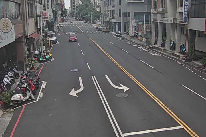 台中市西區向上路/民權路(右側車流往環中路)