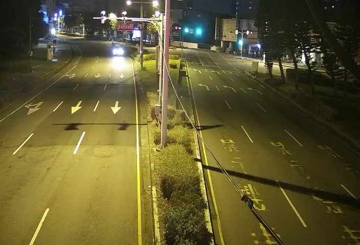 台中市道路 [07063]中清路引道/中清路(右側車流往文心路),Zhongqing Rd Approach /Zhongqing Rd (Right side Traffic flow to Wenxin Rd) 距離383公尺