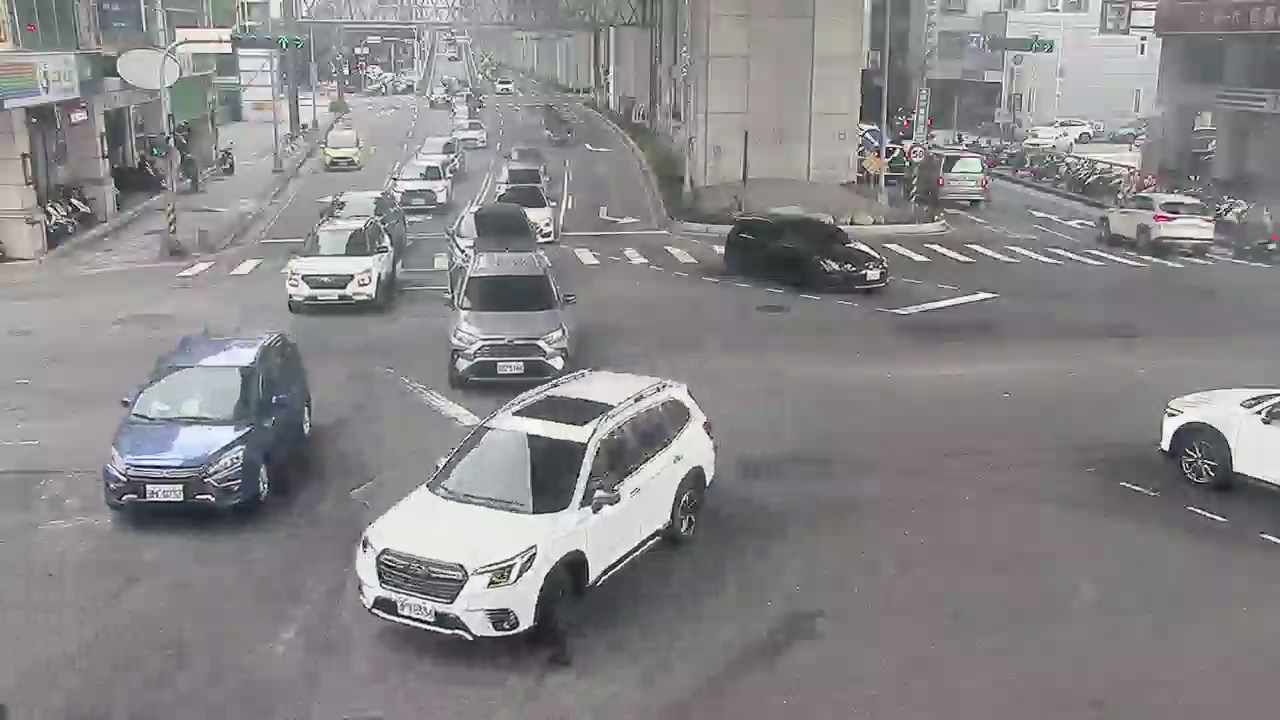 台中市北屯區環中東路/東山路(右側車流往太原路)