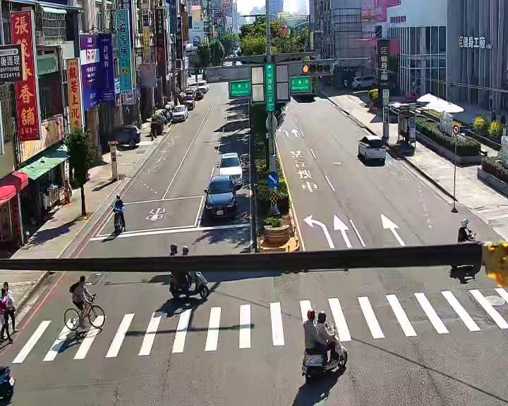台中市道路 [06059]中清路/庄美街(右側車流往文心路),Zhongqing Rd/Zhuangmei Street (Right side Traffic flow to Wenxin Rd) 氣溫25.8℃
