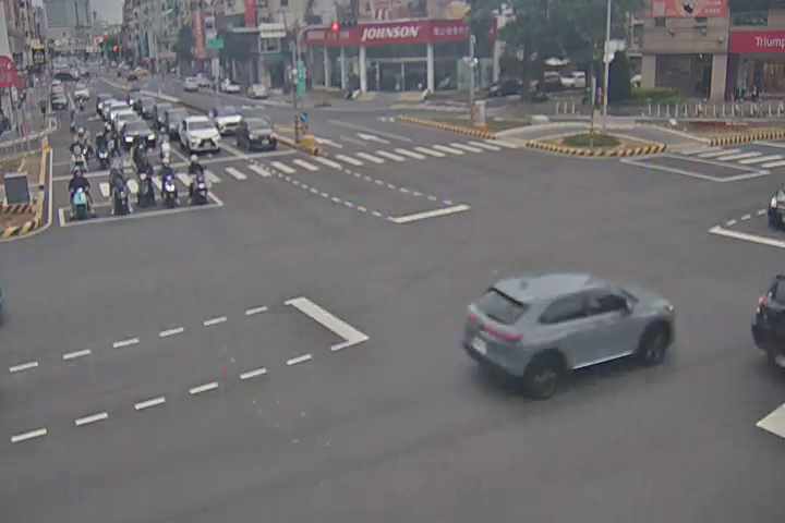 台中市北區進化北路/崇德路(右側車流往五權路)
