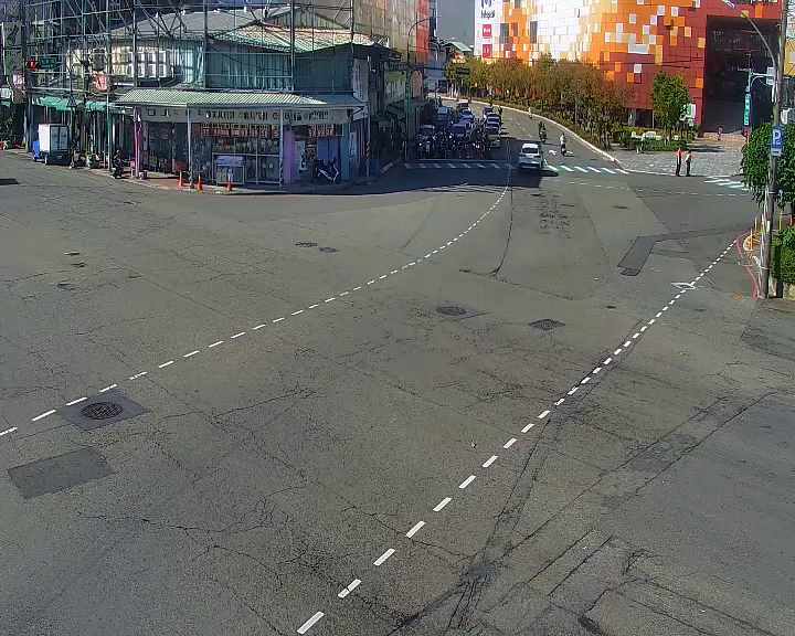 台中市東區建成路/忠孝路(右側車流往大智路)