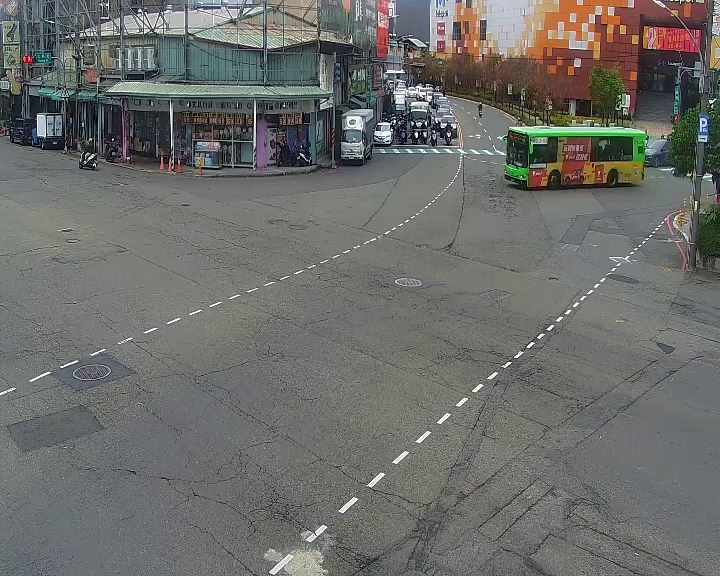 台中市東區建成路/忠孝路(右側車流往大智路)