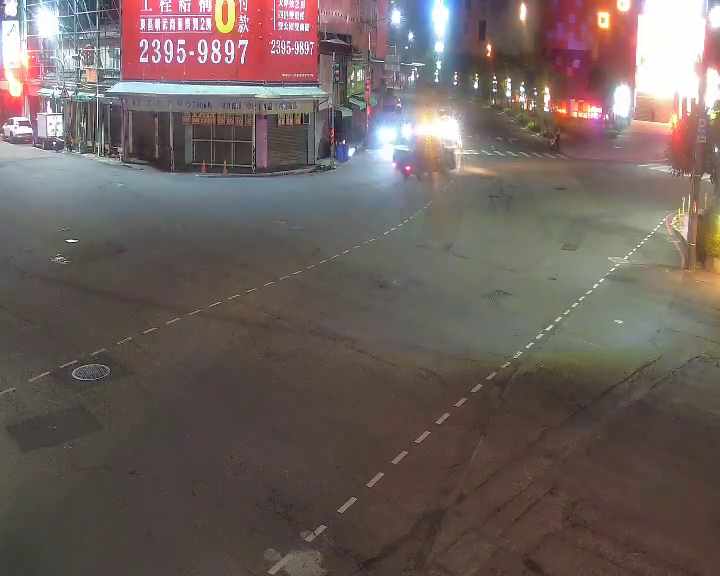 台中市東區建成路/忠孝路(右側車流往大智路)